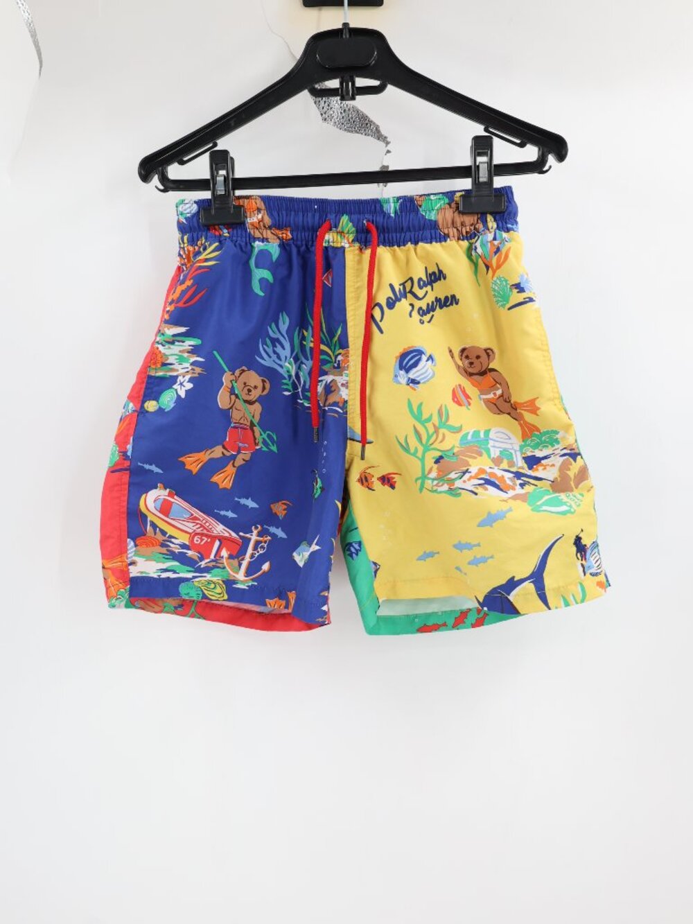 Polo Ralph Lauren Swim Trunks Mens XS Scuba Diving Polo Bear Shorts Drawstring
